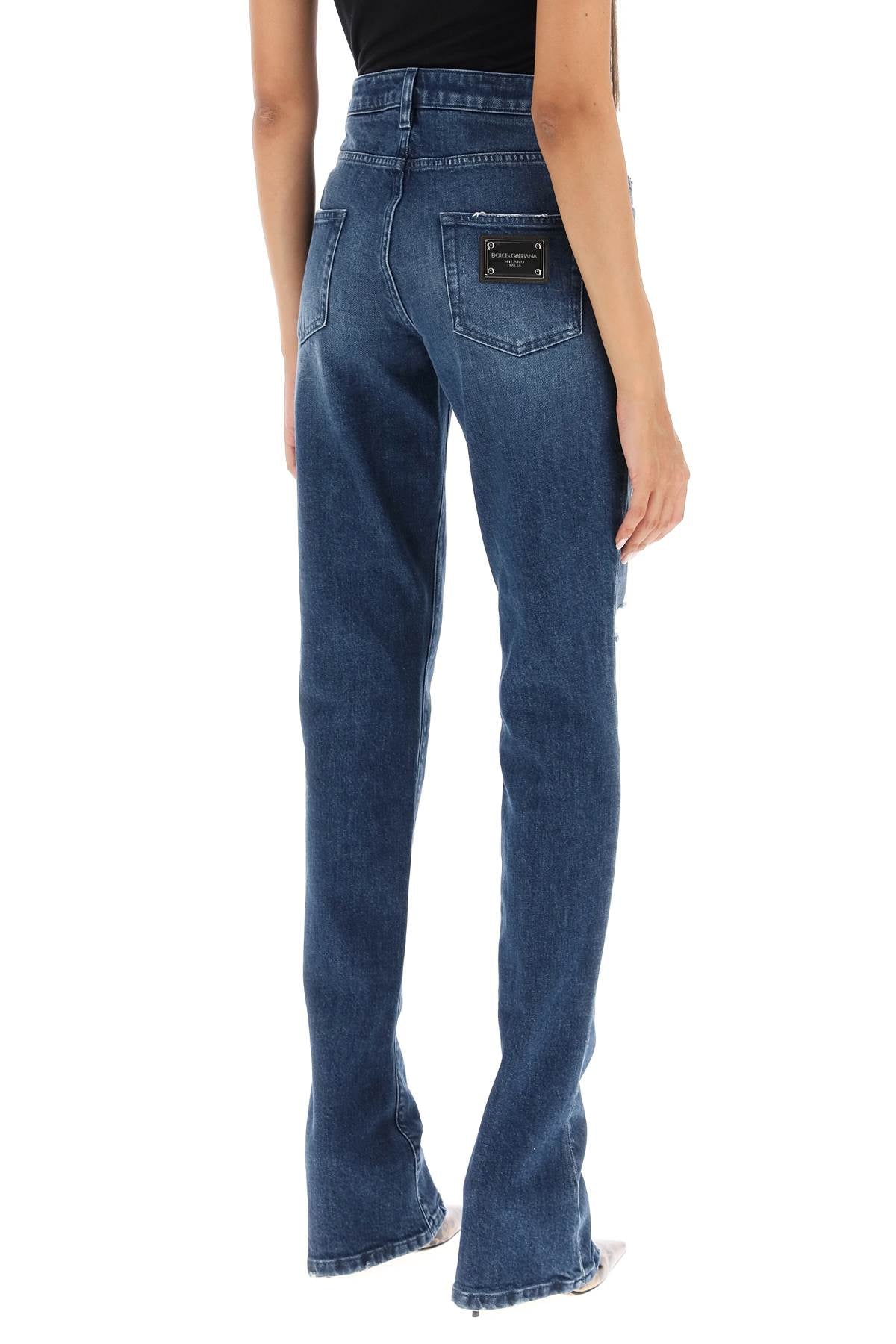 Dolce & gabbana low rise trumpet jeans