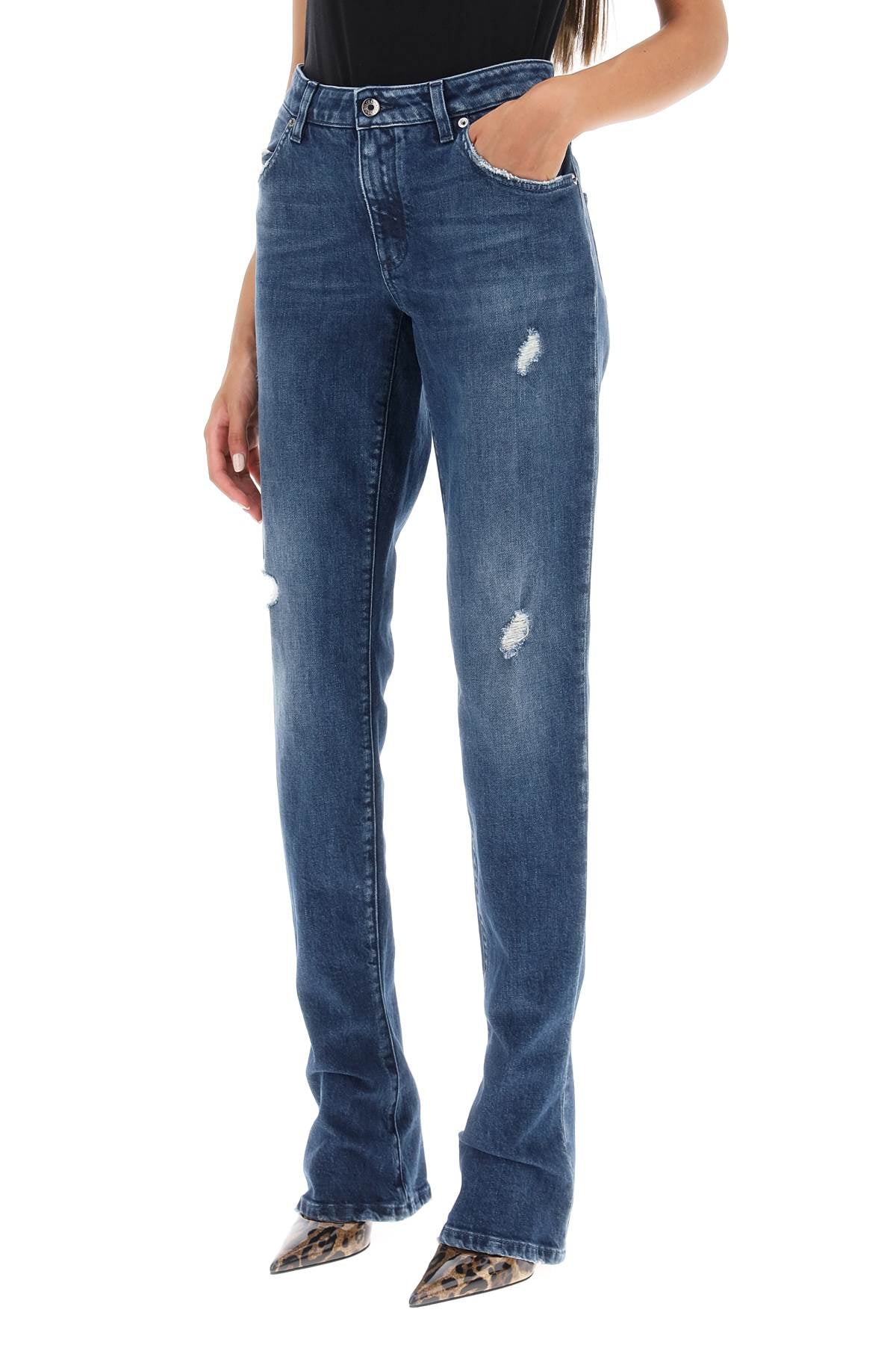 Dolce & gabbana low rise trumpet jeans