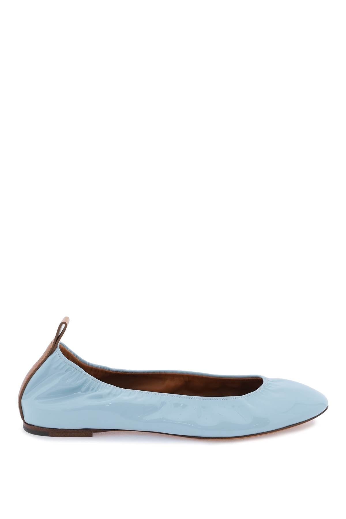 Lanvin the ballerina flat in patent leather