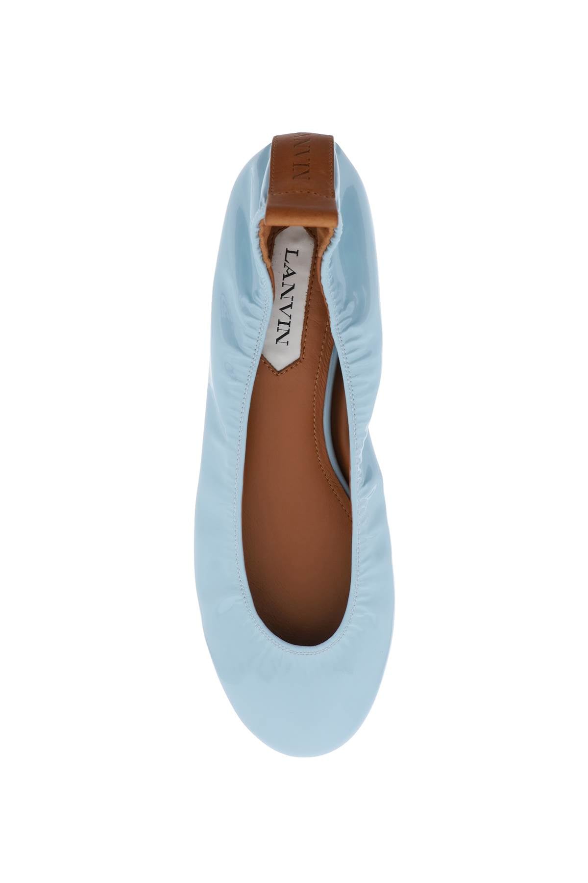 Lanvin the ballerina flat in patent leather