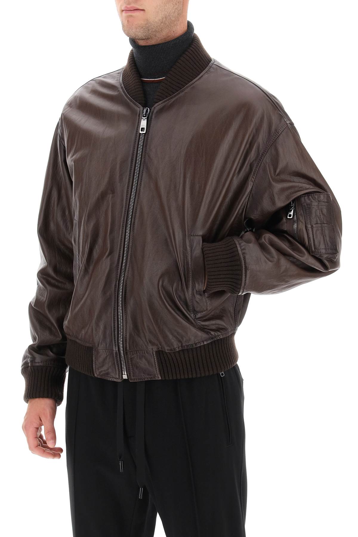 Dolce & gabbana nappa bomber jacket