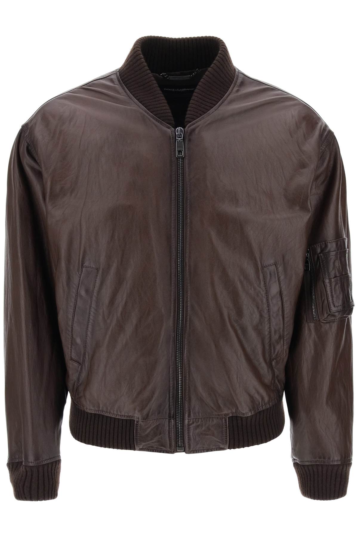 Dolce & gabbana nappa bomber jacket