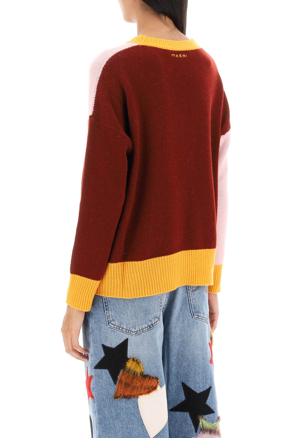 Marni colorblocked cashmere sweater