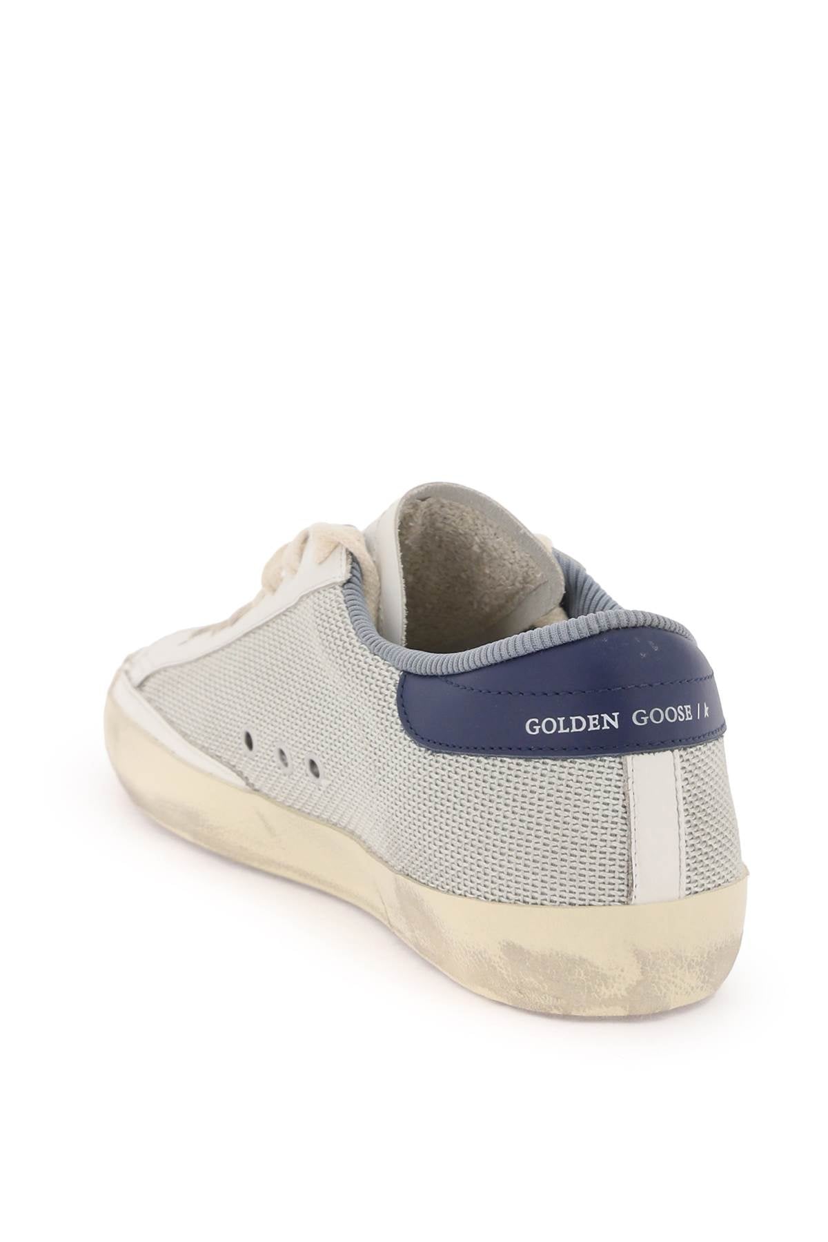 Golden goose "super-star sneakers in mesh and leather