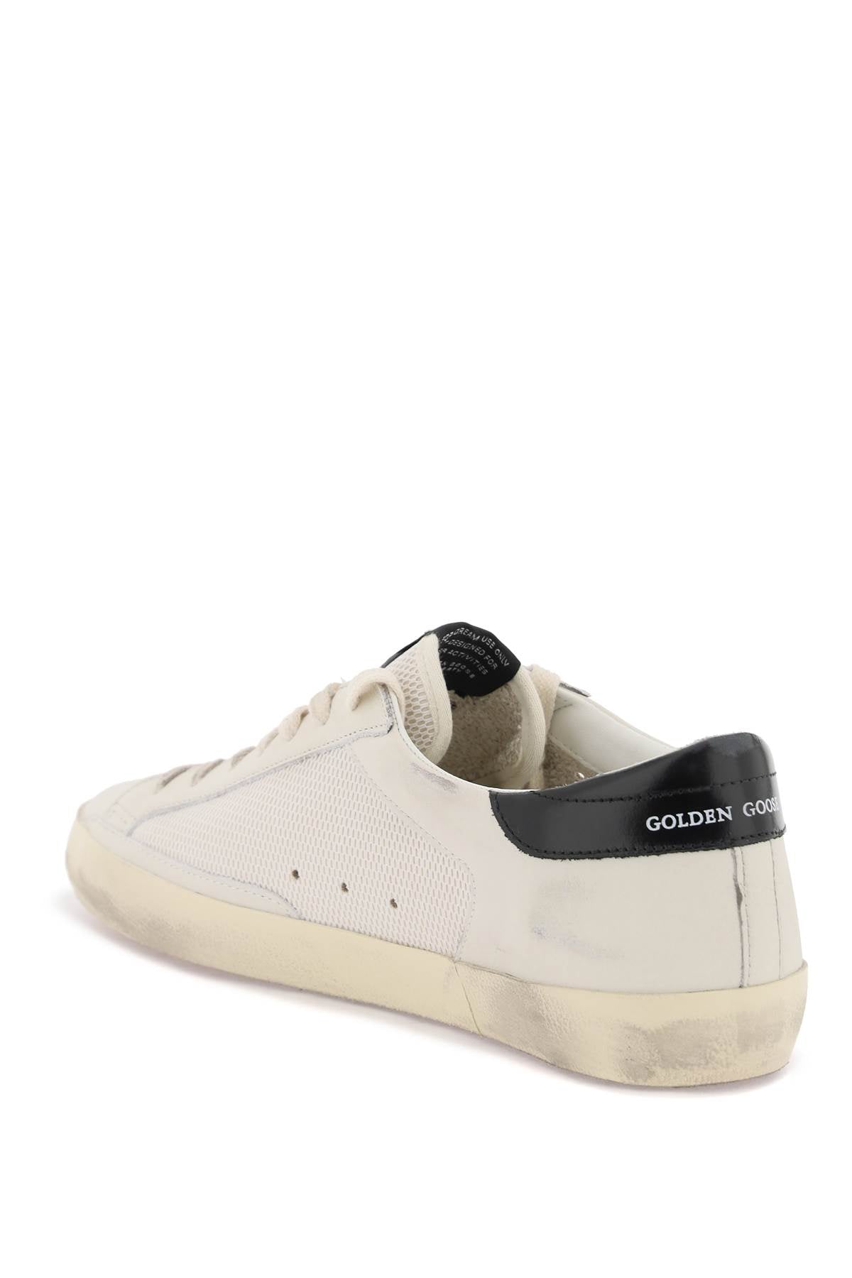 Golden goose "leather and mesh super-star double quarter sne