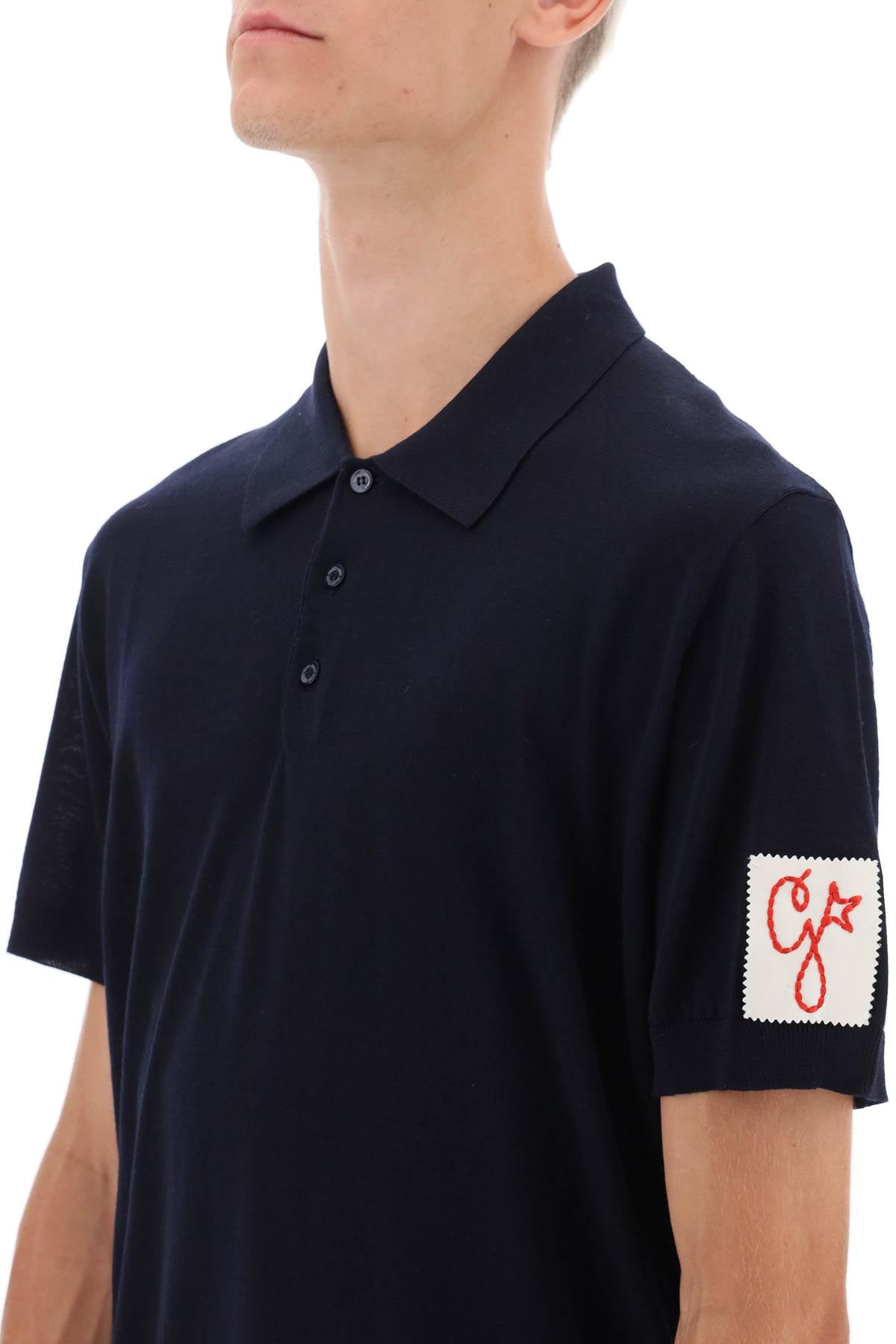 Golden goose 'giotto' virgin wool polo shirt