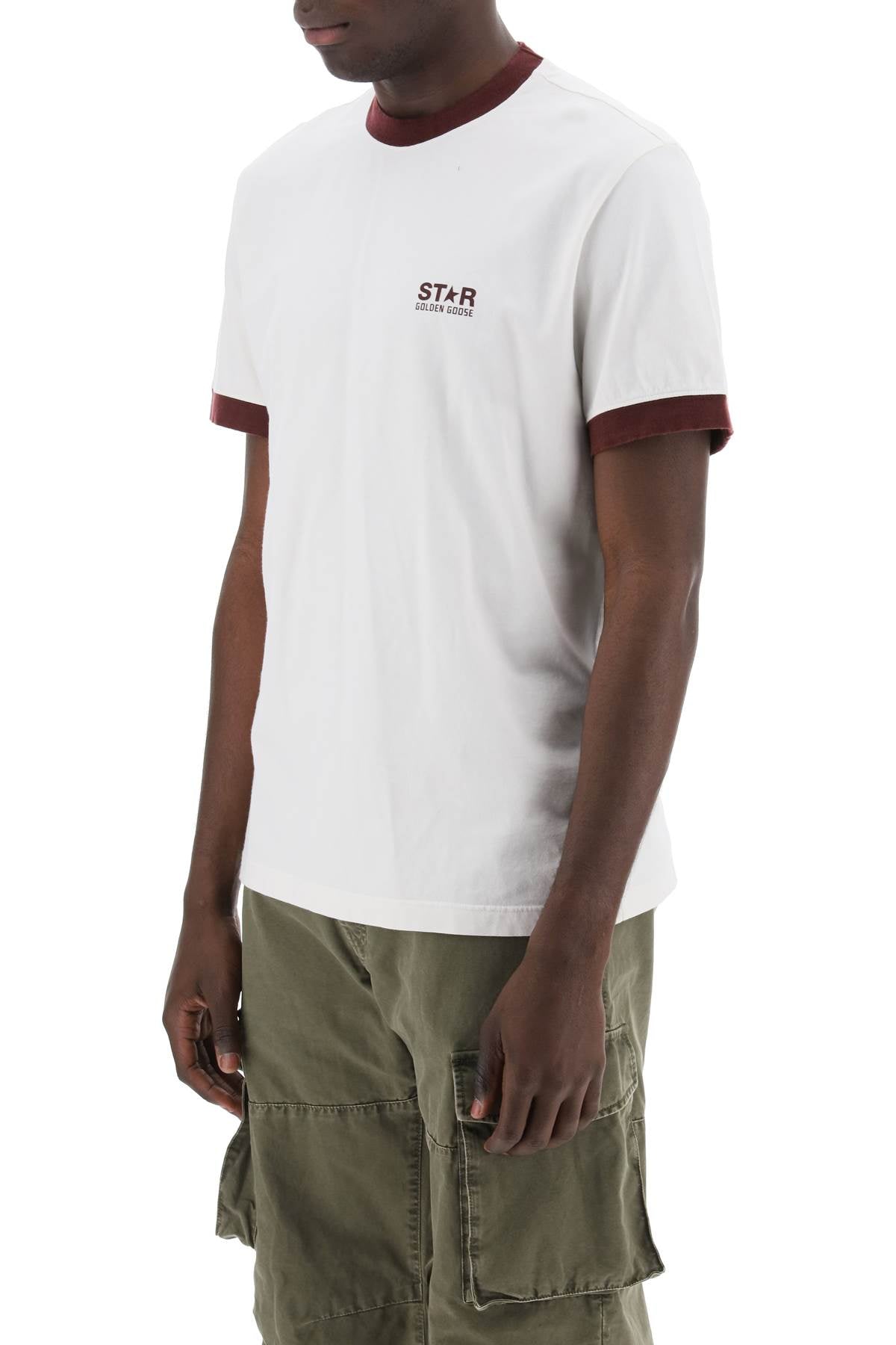 Golden goose contrast-trimmed t-shirt