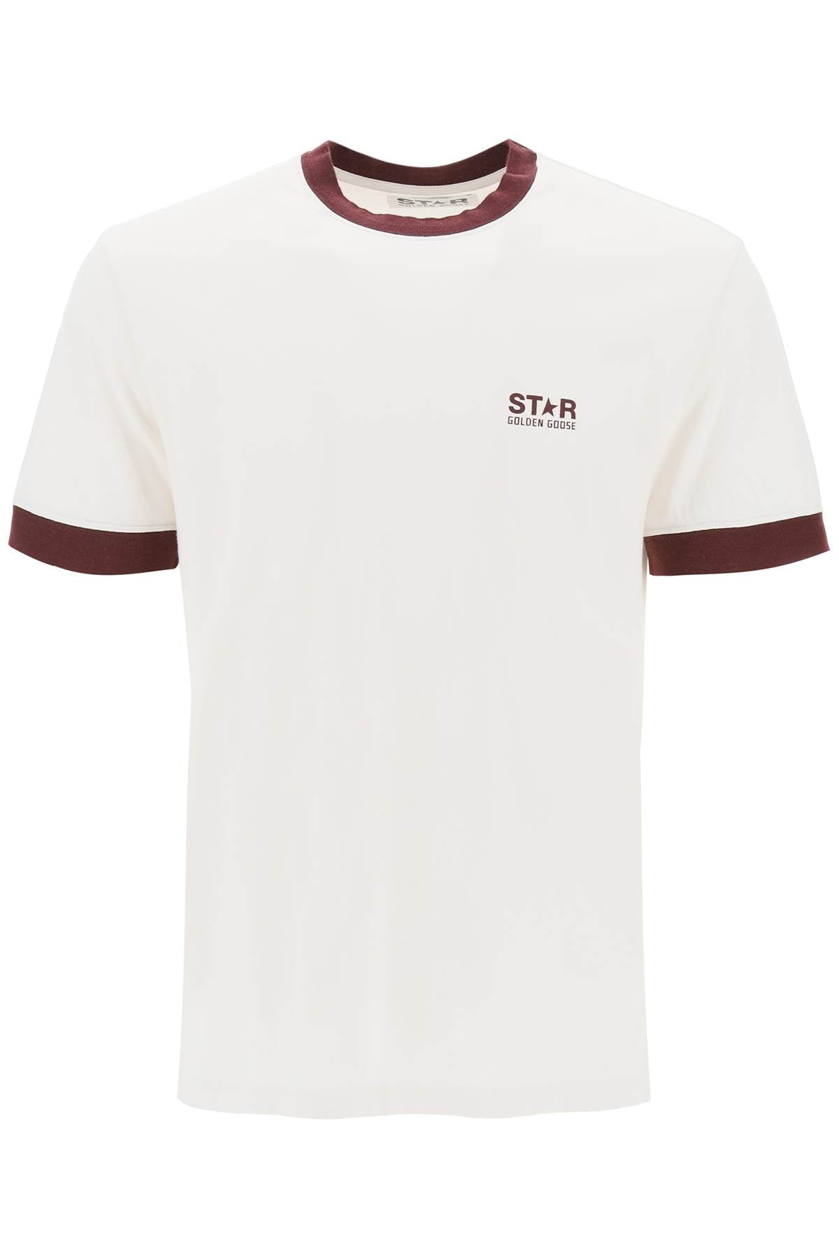 Golden goose contrast-trimmed t-shirt