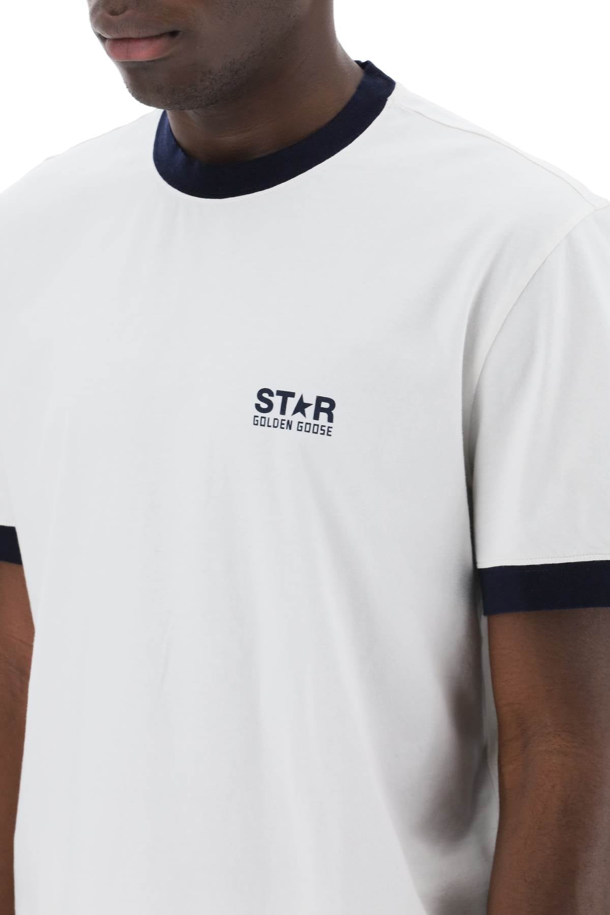 Golden goose contrast-trimmed t-shirt