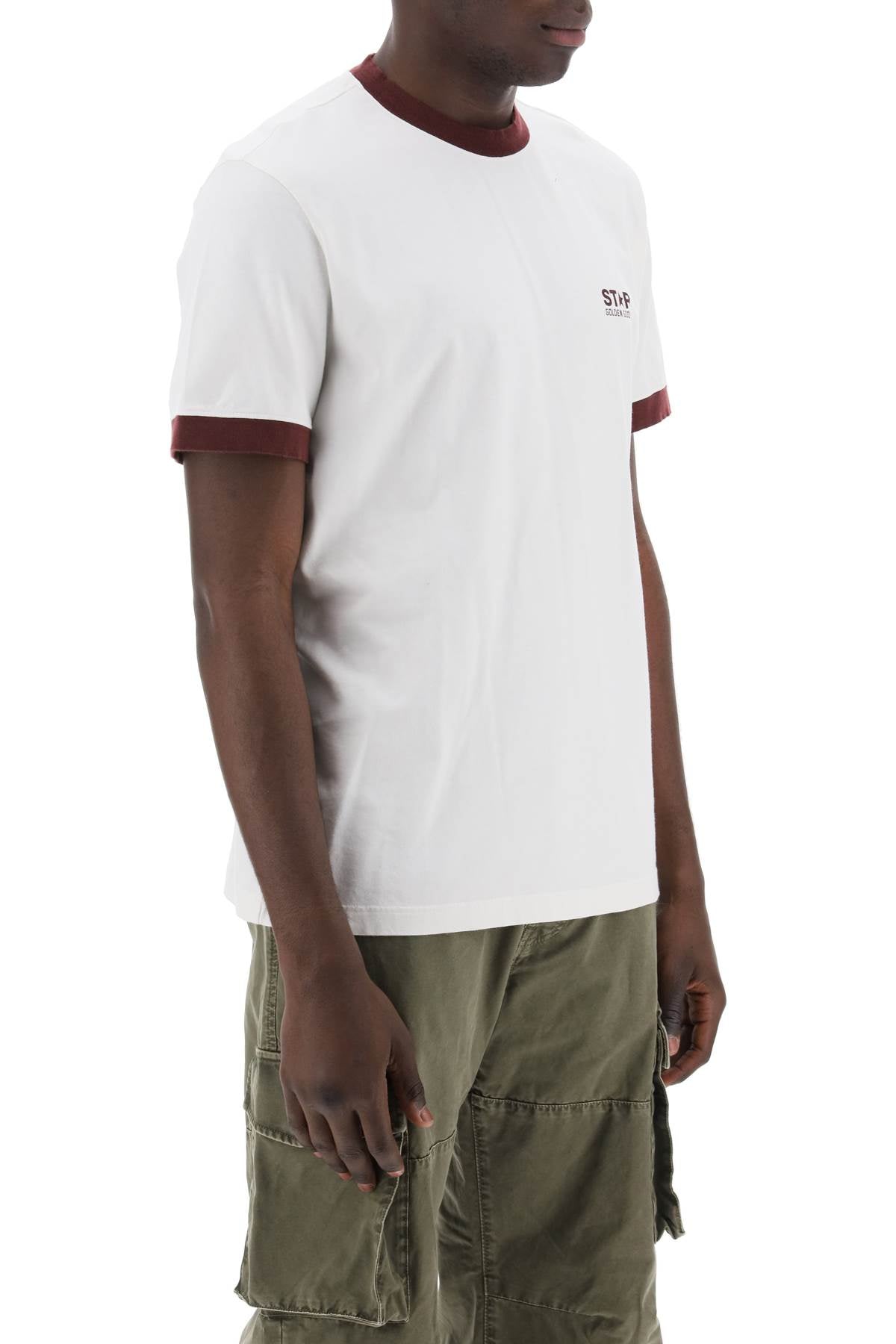 Golden goose contrast-trimmed t-shirt