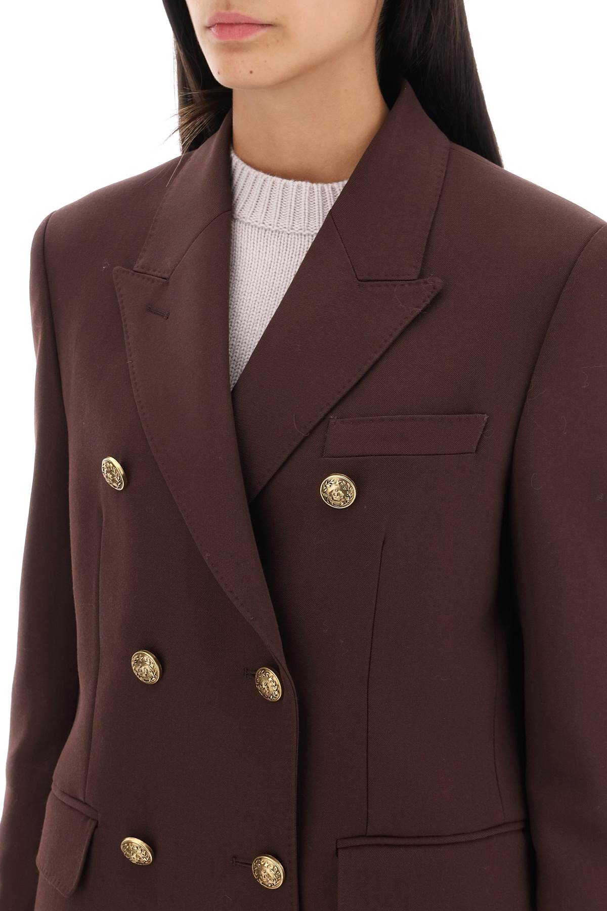 Golden goose 'diva' double-breasted blazer in gabardine