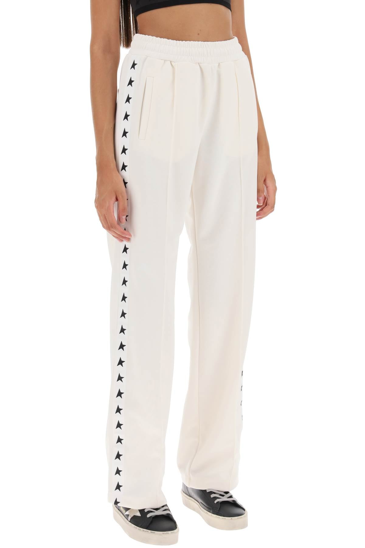 Golden goose dorotea track pants with star bands
