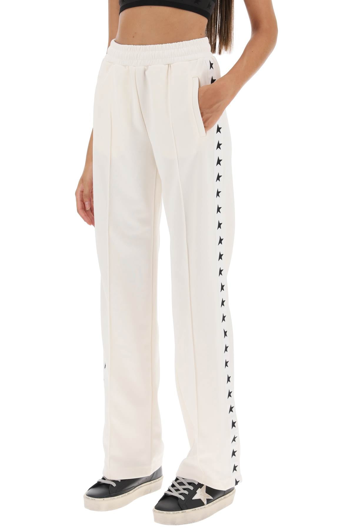 Golden goose dorotea track pants with star bands