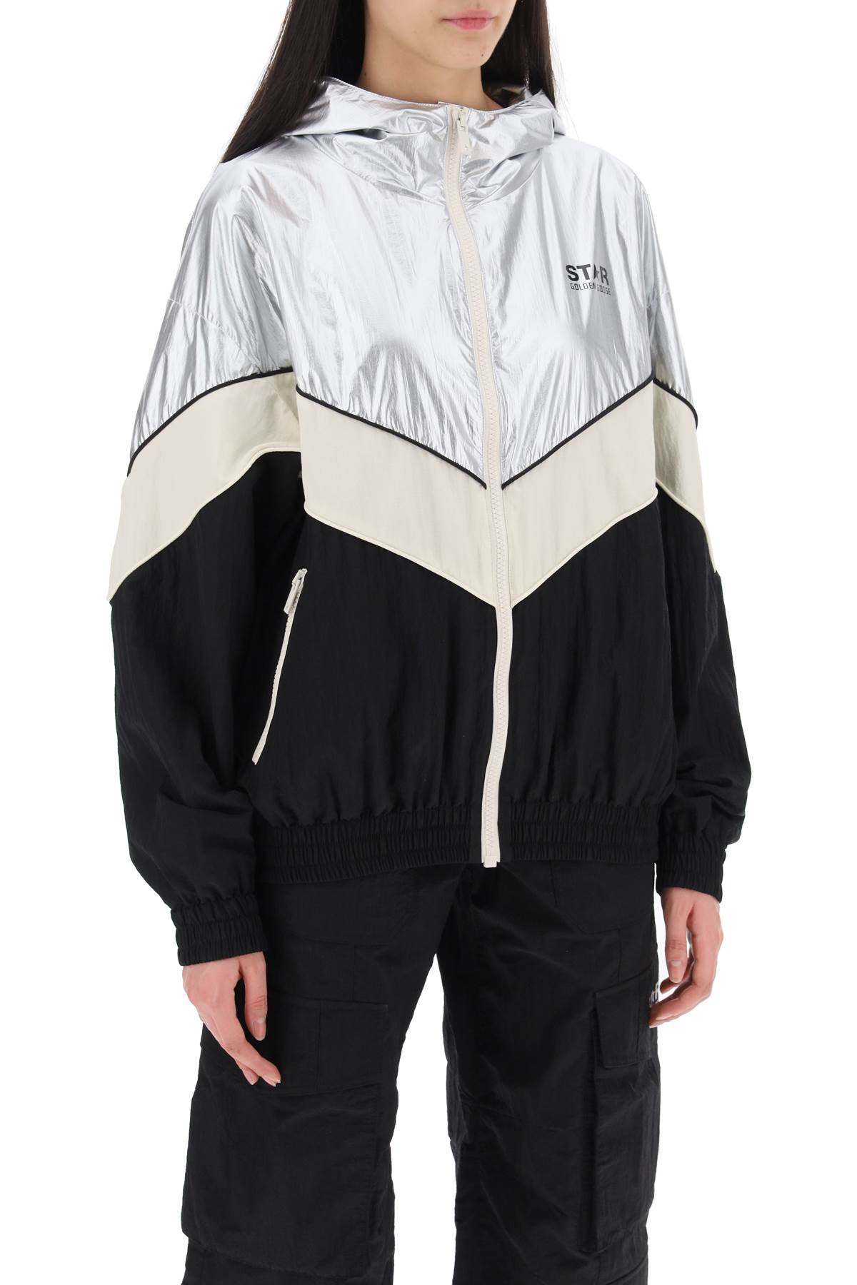 Golden goose letizia patchwork jacket