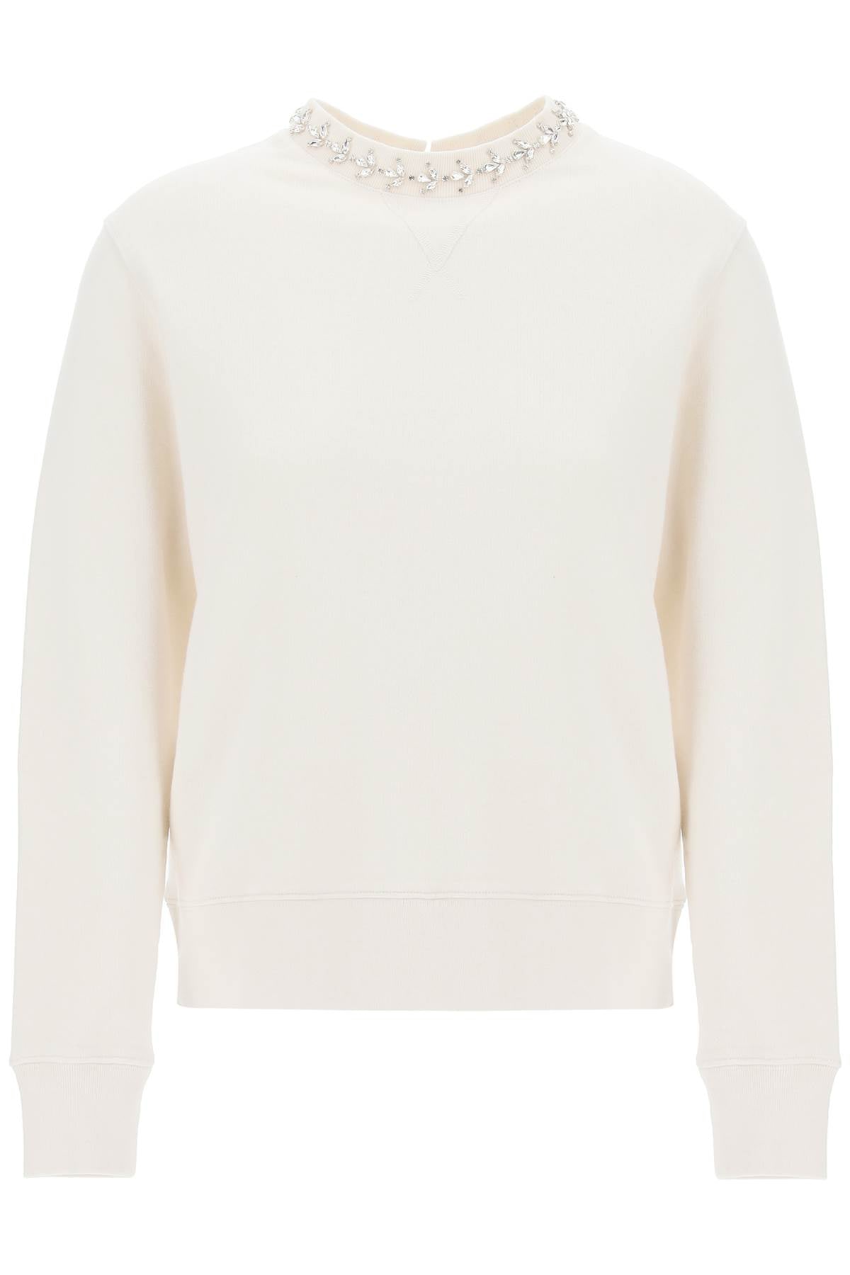 Golden goose lavinia crewneck sweatshirt with rhinestones