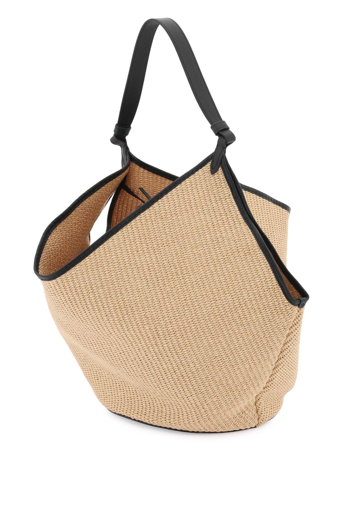 Khaite "medium lotus raffia bag