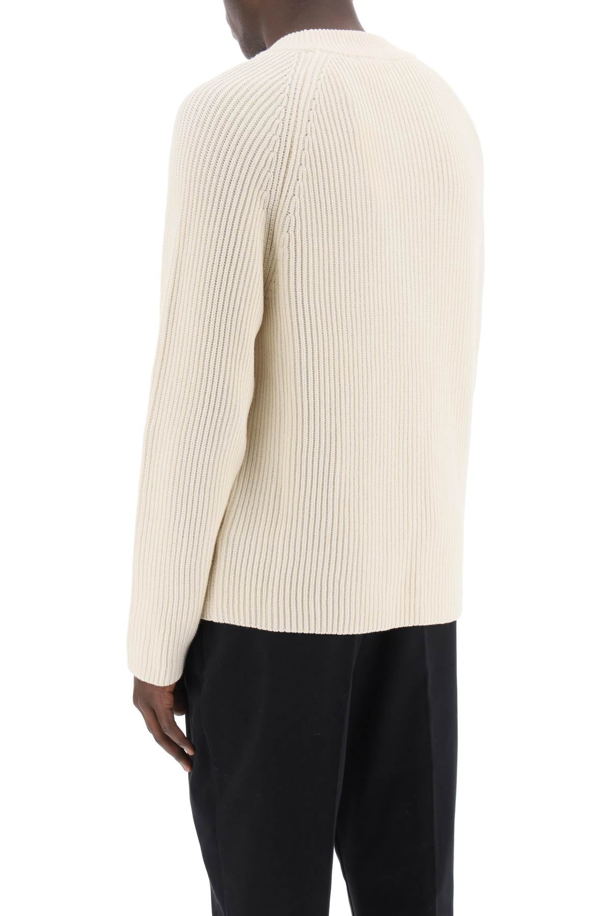 Ami paris cotton-wool crewneck sweater