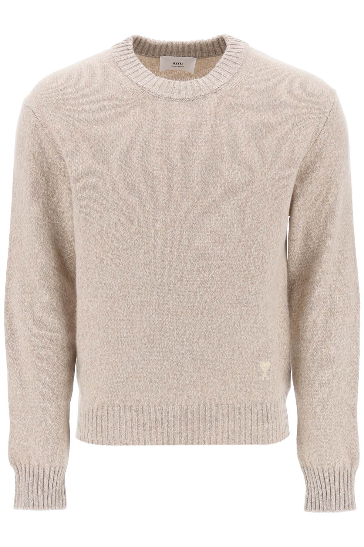 Ami paris cashmere and wool sweater