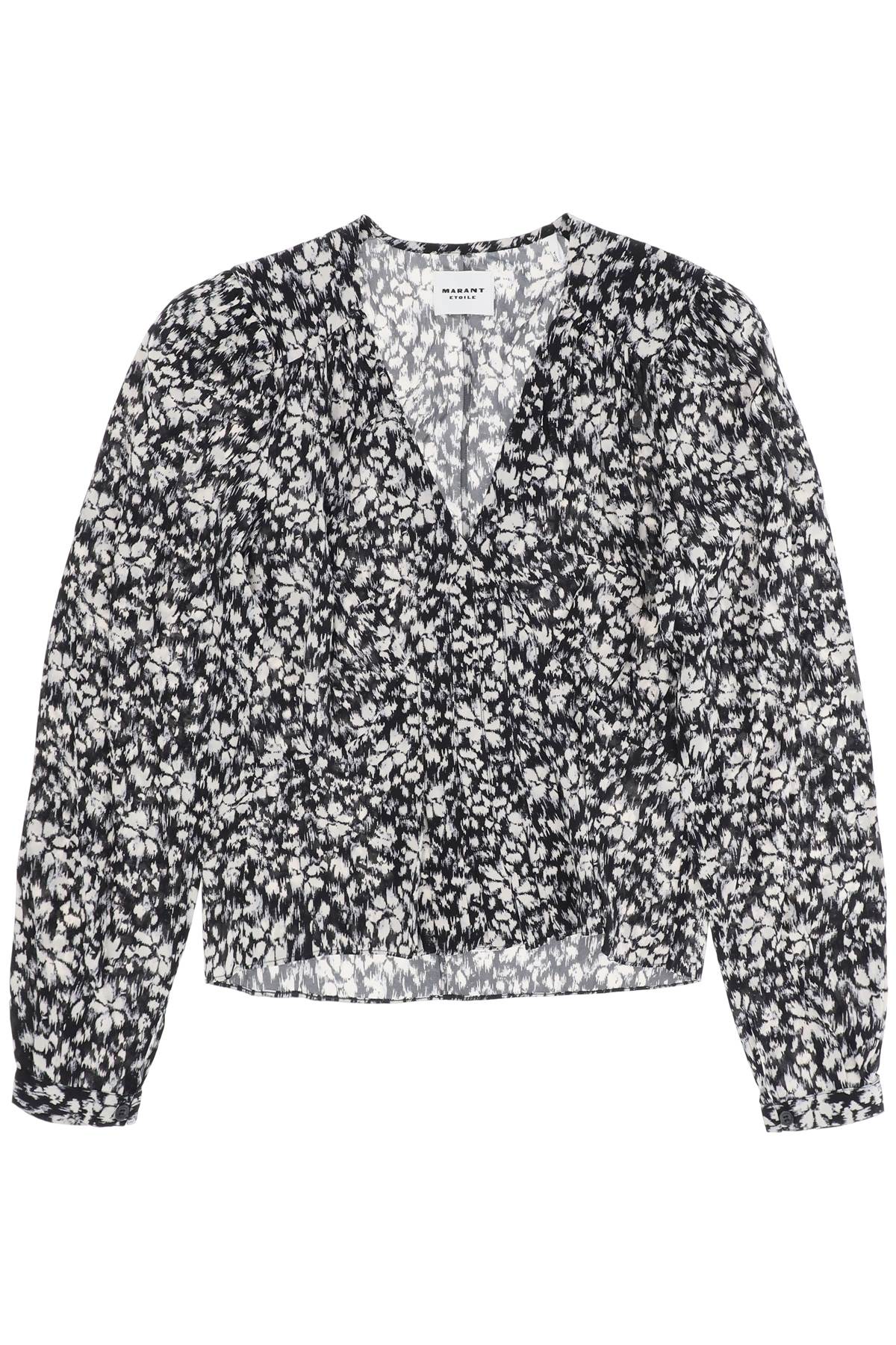 Isabel marant etoile eddy floral crepe blouse