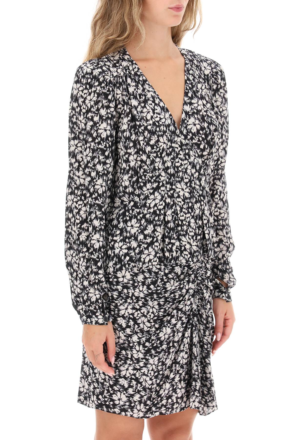 Isabel marant etoile eddy floral crepe blouse