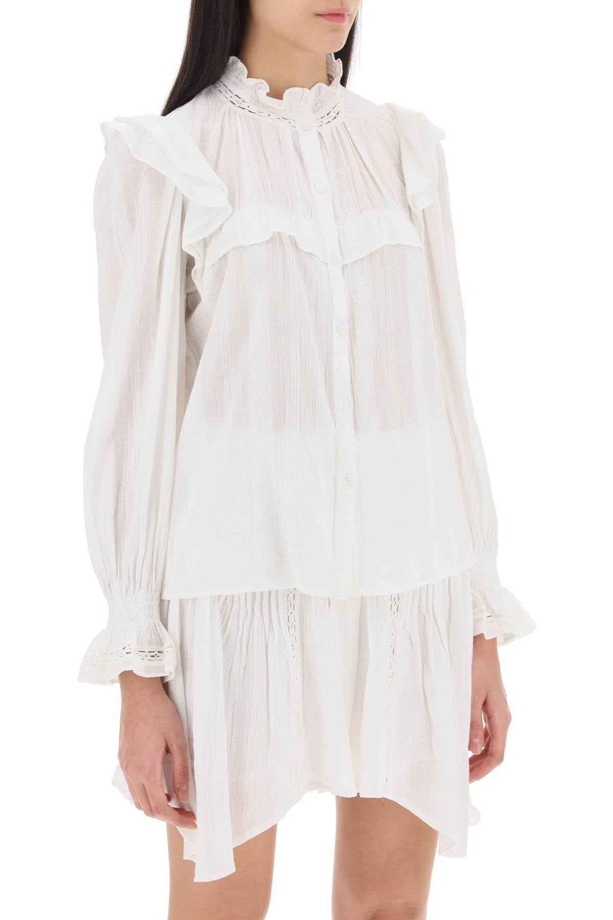 Isabel marant etoile jatedy shirt with jacquard details