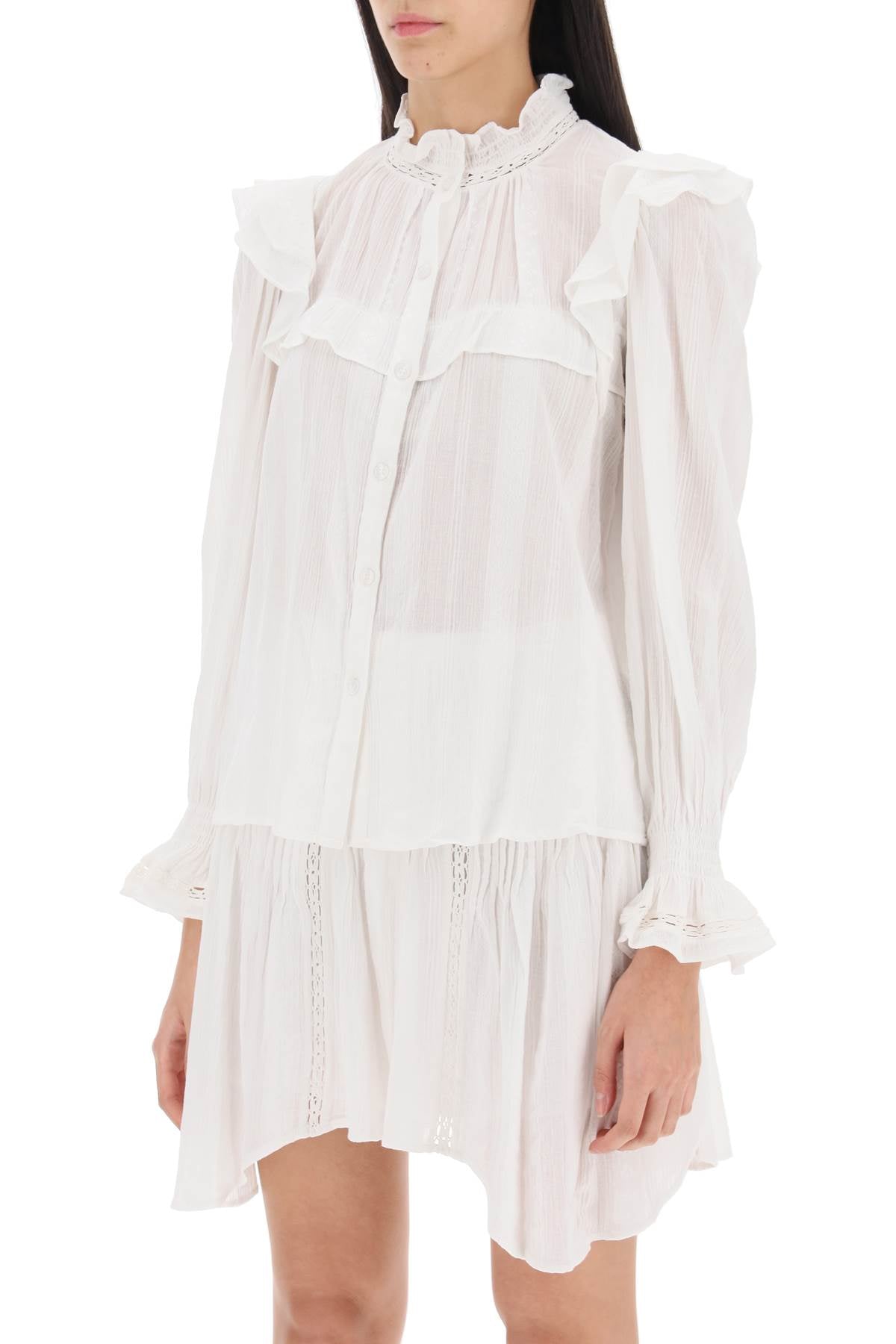 Isabel marant etoile jatedy shirt with jacquard details