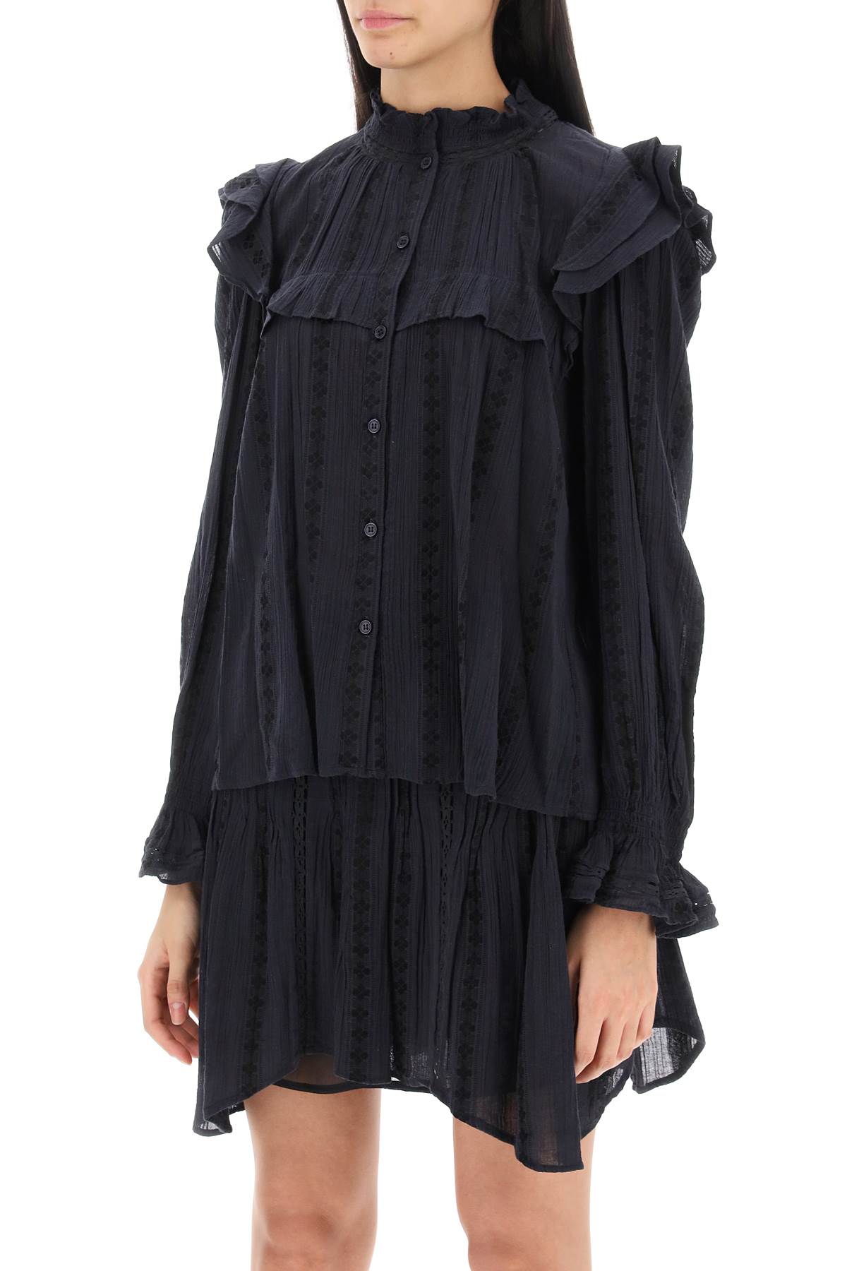 Isabel marant etoile jatedy shirt with jacquard details