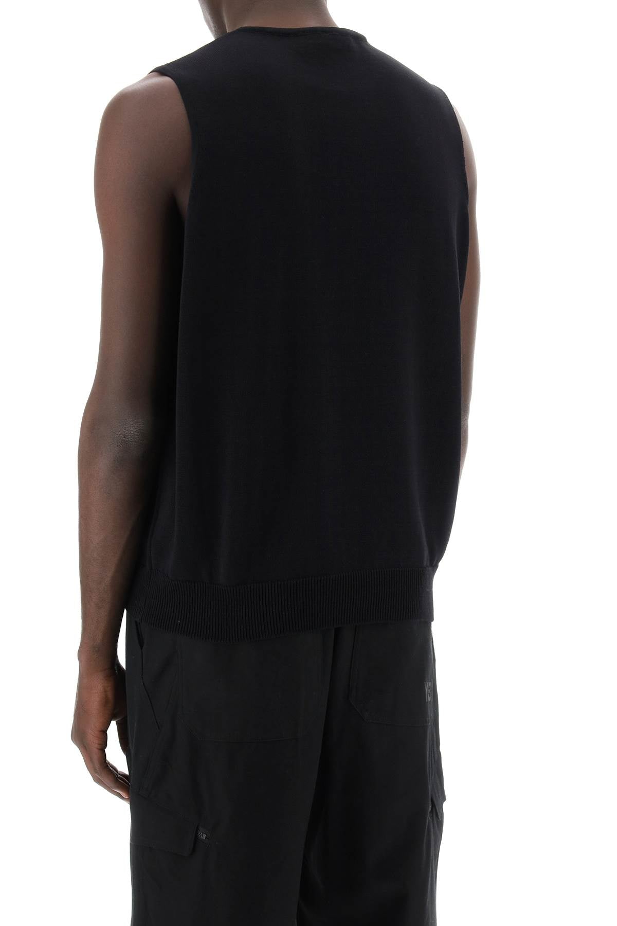 Y-3 "logo knit vest for