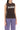Ganni open-stitch knitted vest with logo