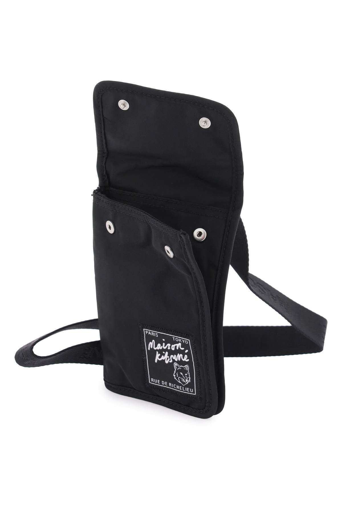 Maison kitsune phone holder crossbody pouch