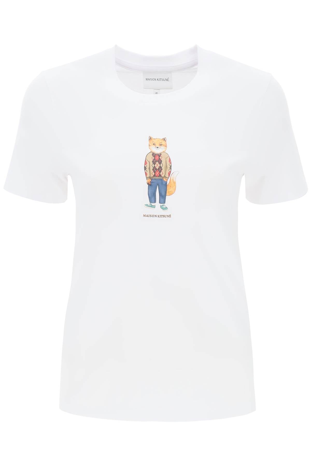 Maison kitsune dressed fox t-shirt