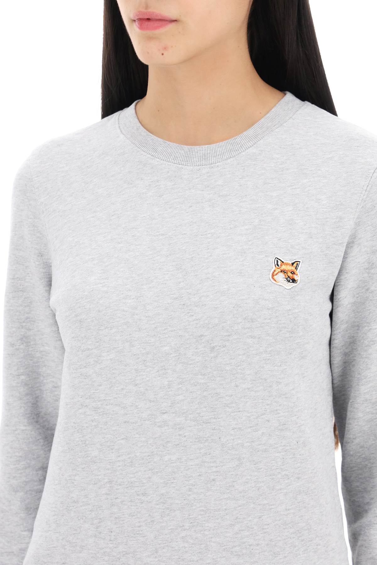 Maison kitsune fox head regular fit sweatshirt