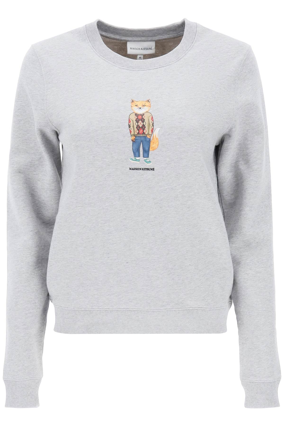 Maison kitsune dressed fox sweatshirt