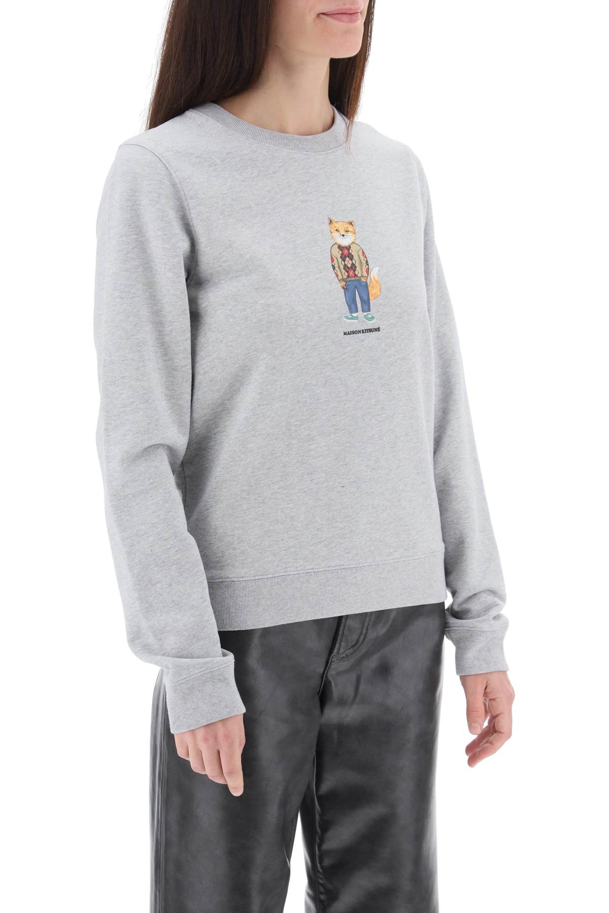 Maison kitsune dressed fox sweatshirt