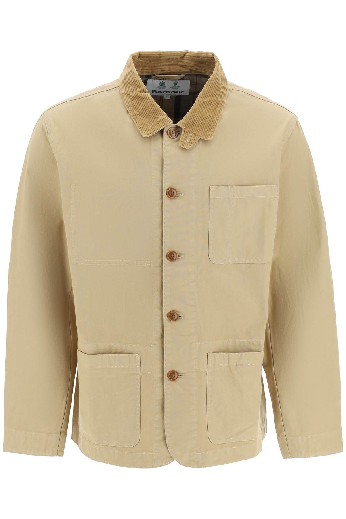 Barbour chore jacket with corduroy colalr