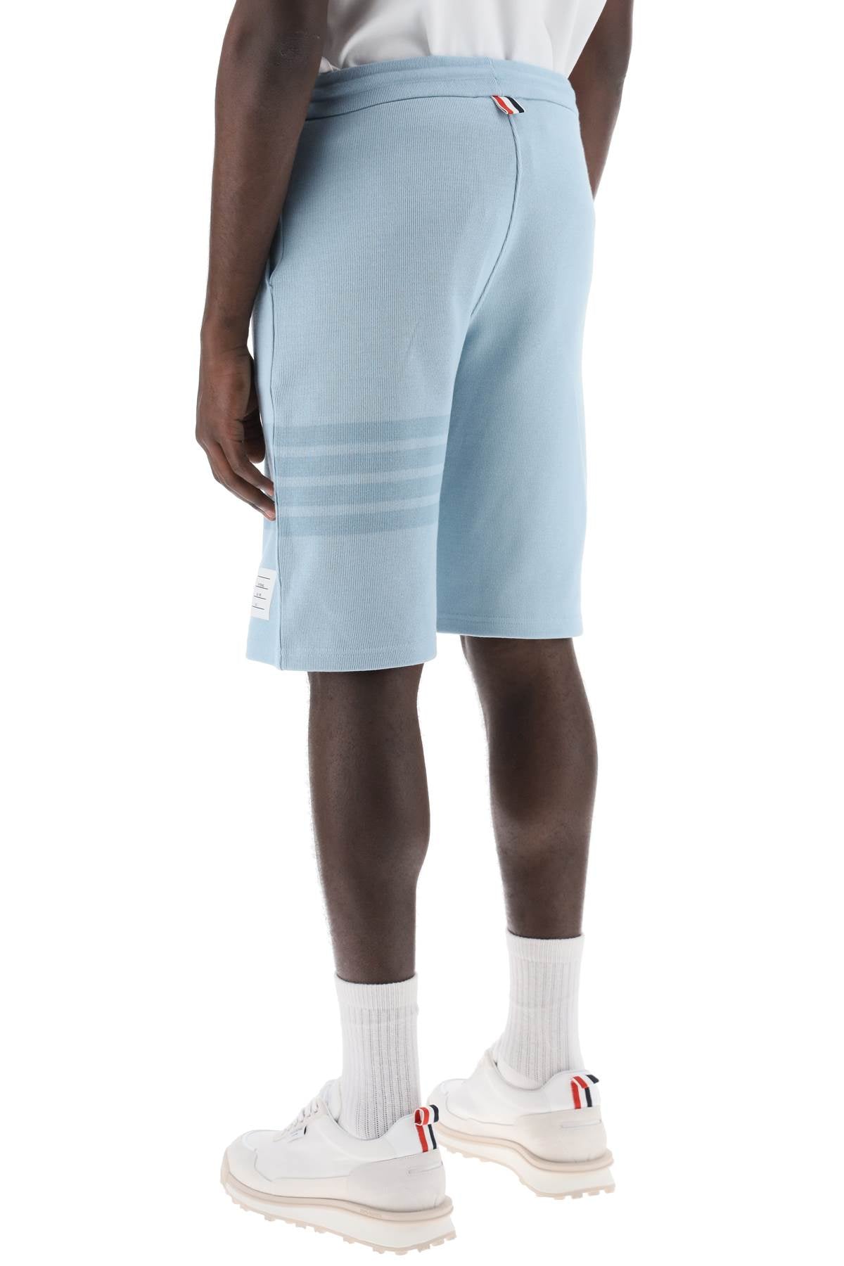 Thom browne 4-bar shorts in cotton knit