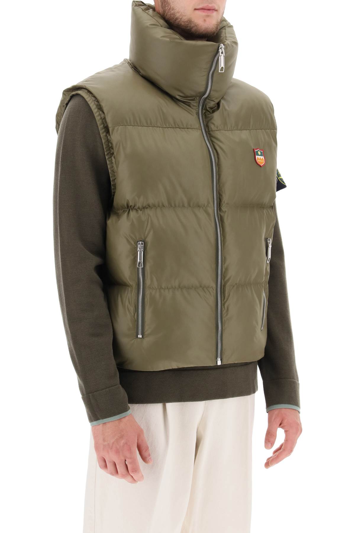 Bally padded vest in ripstop