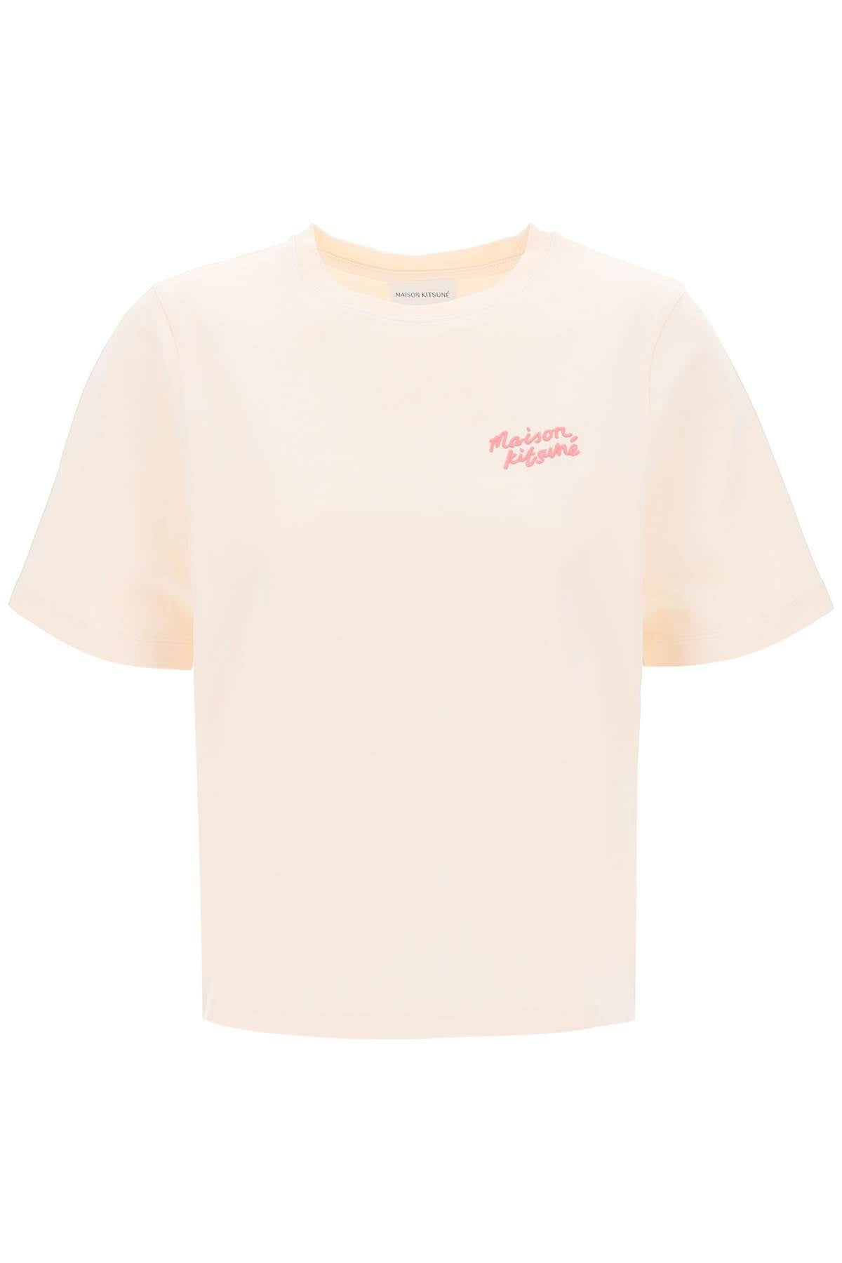 Maison kitsune "round-neck t-shirt with embroidered