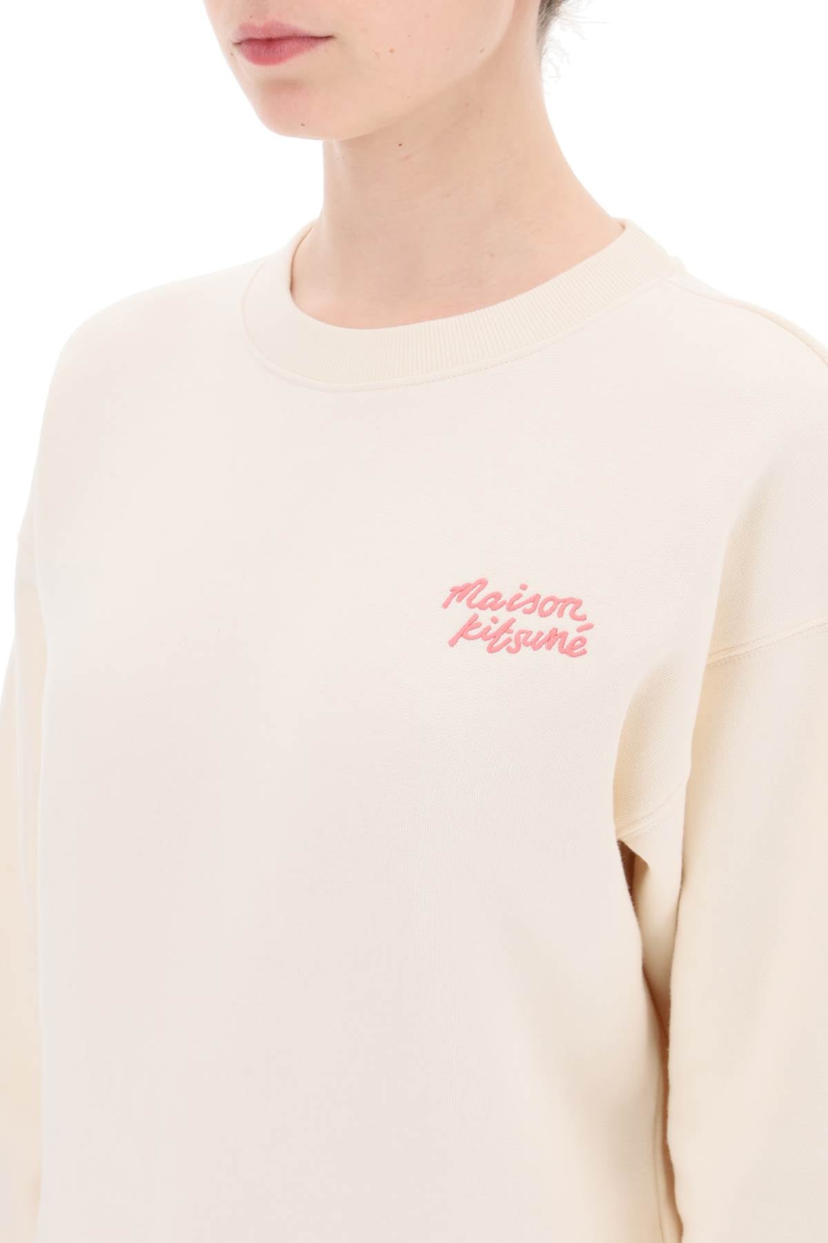 Maison kitsune "embroidered logo crewneck