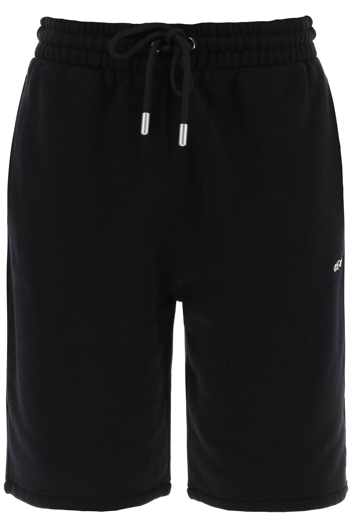 Off-white "sporty bermuda shorts with embroidered arrow