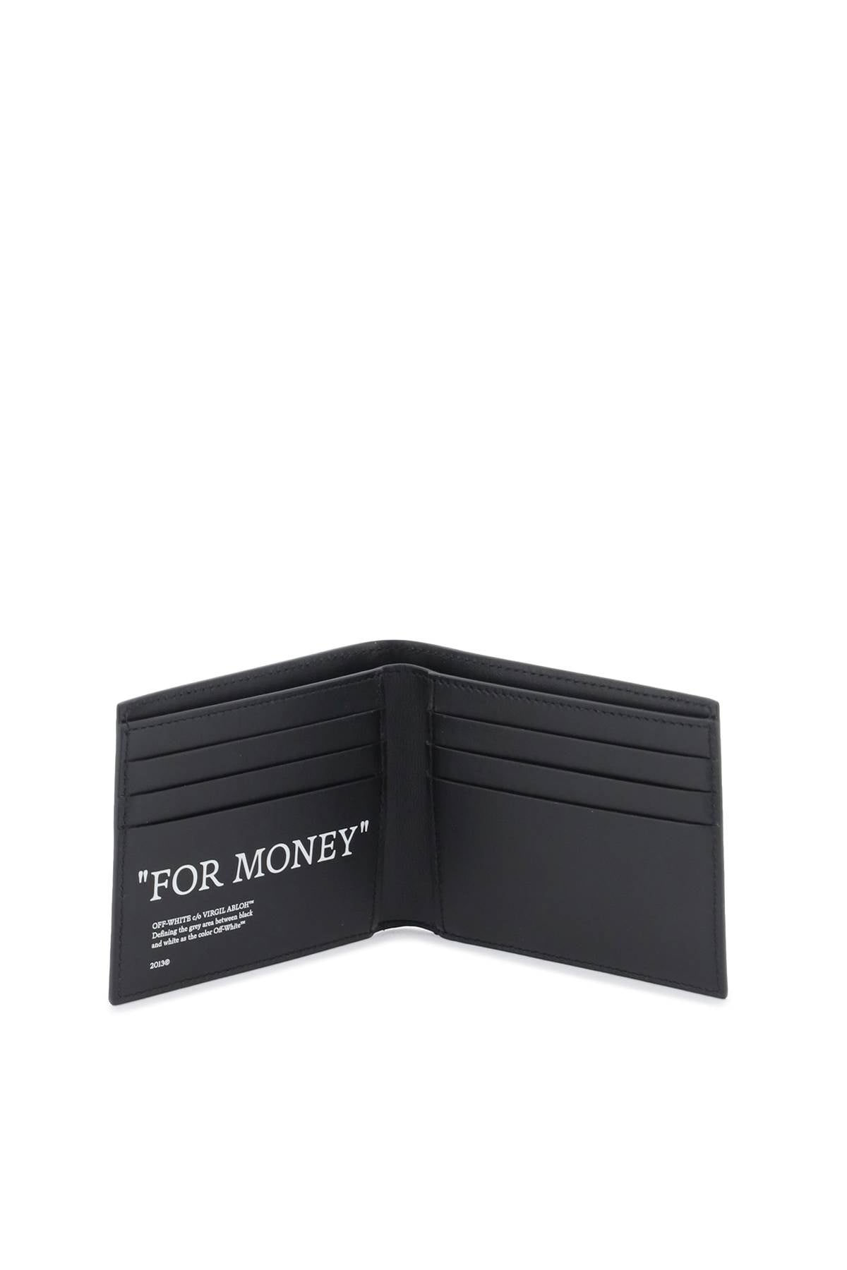 Off-white bookish bifold wallet