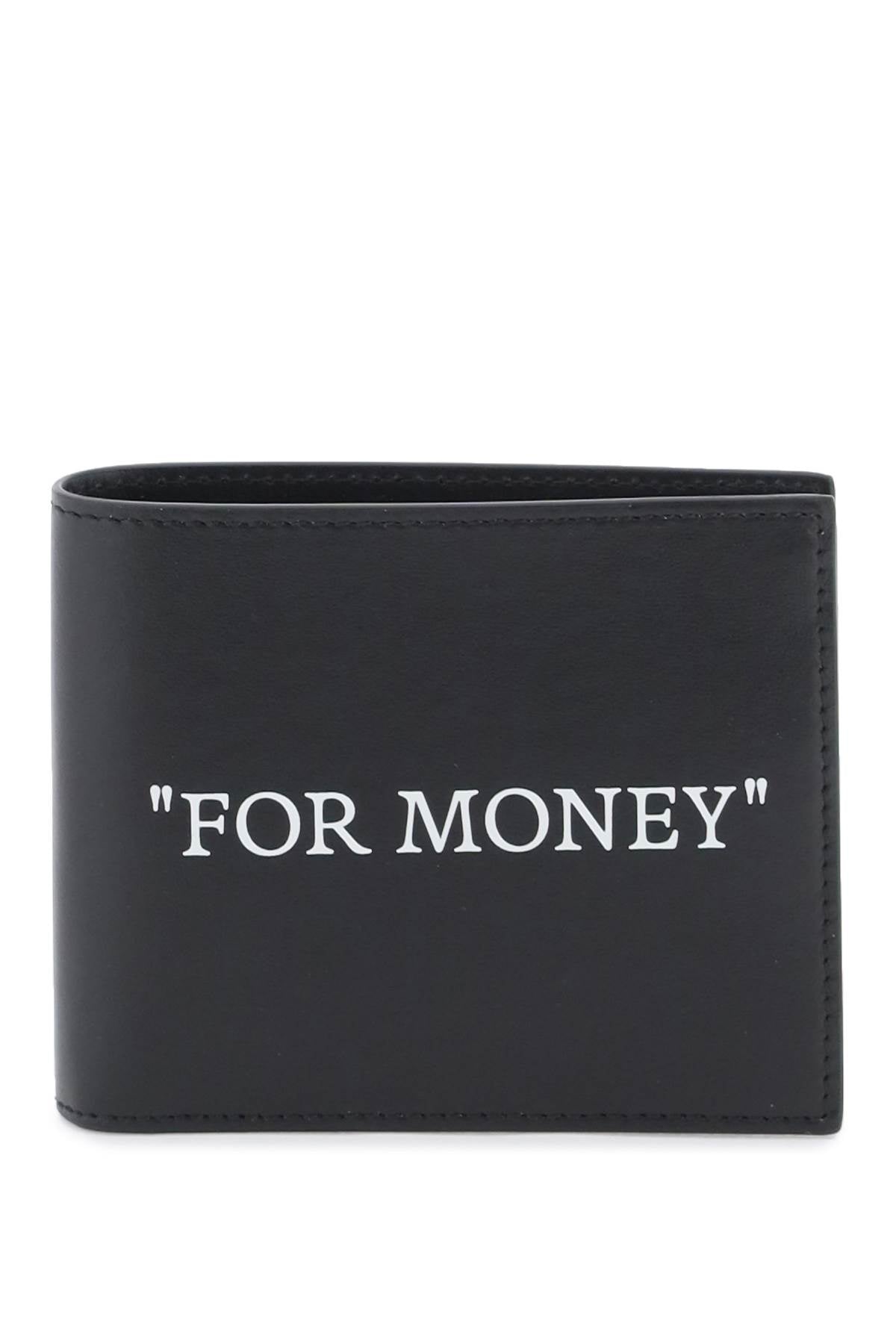 Off-white bookish bifold wallet