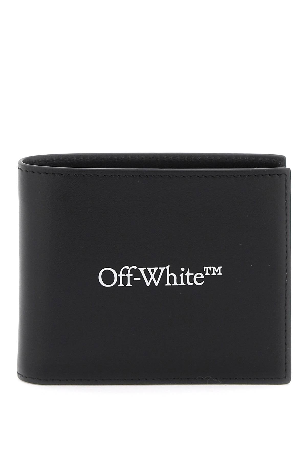 Off-white bookish logo bi-fold wallet