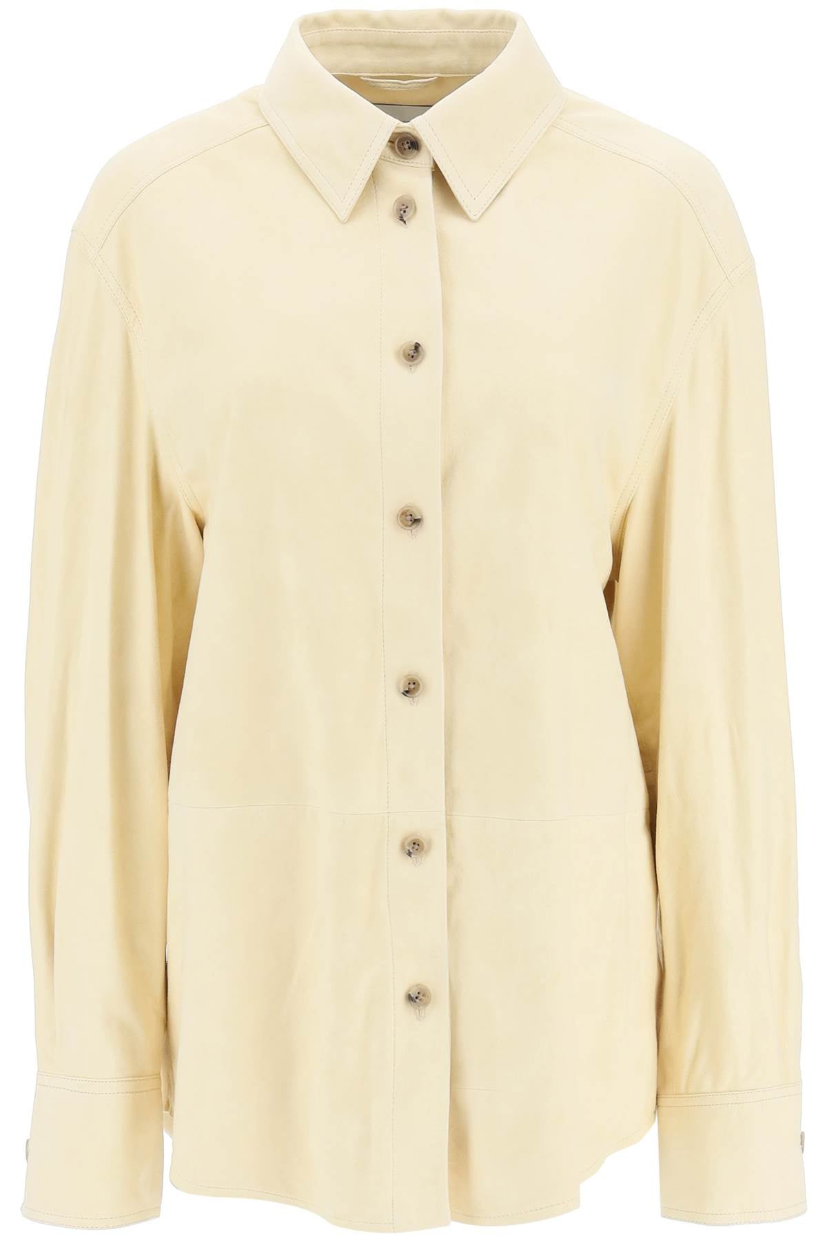 Loulou studio suede overshirt