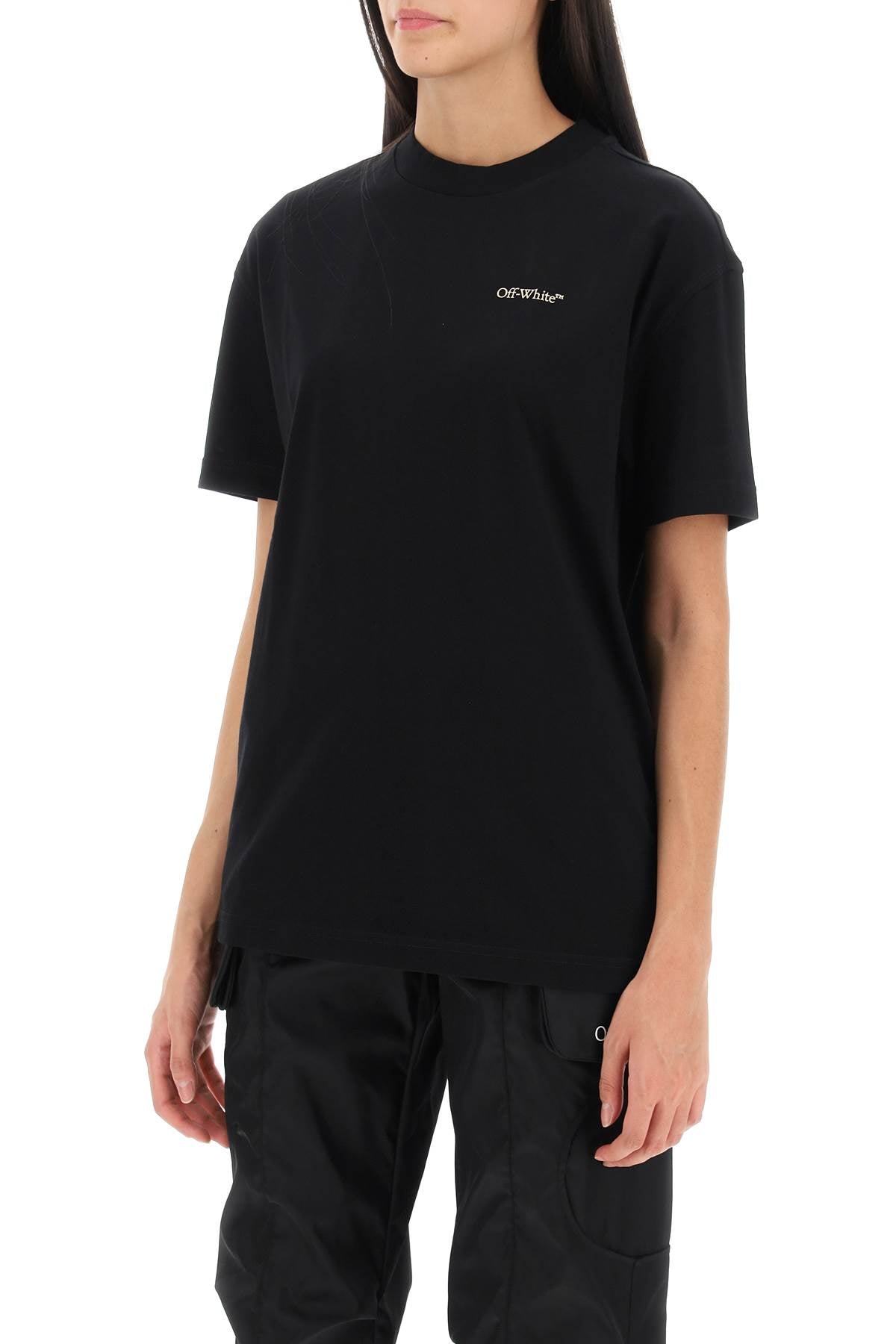 Off-white t-shirt with back embroidery