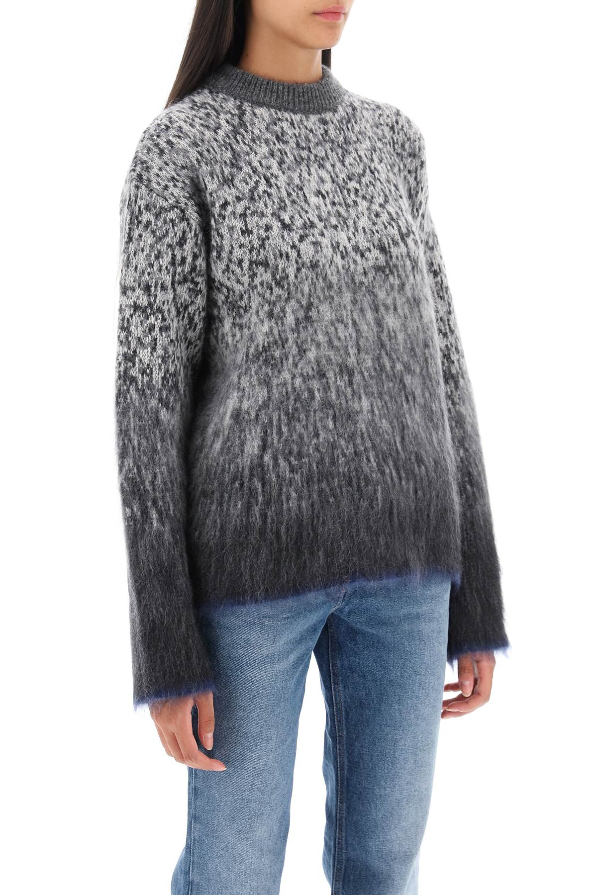 Off-white arrow mohair sweater