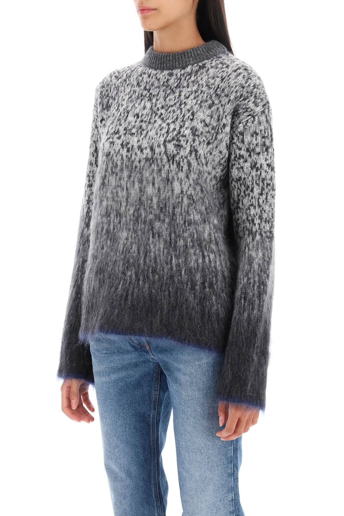 Off-white arrow mohair sweater