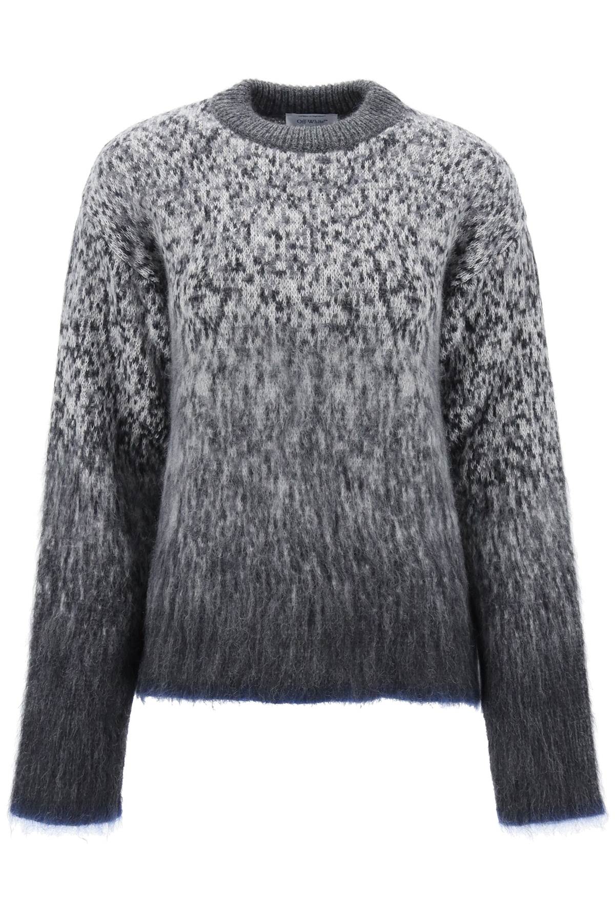 Off-white arrow mohair sweater