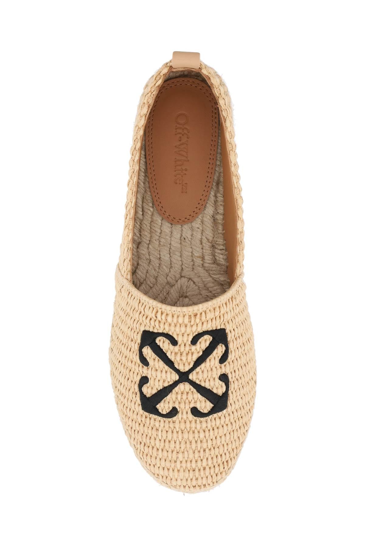 Off-white "raffia espadrilles