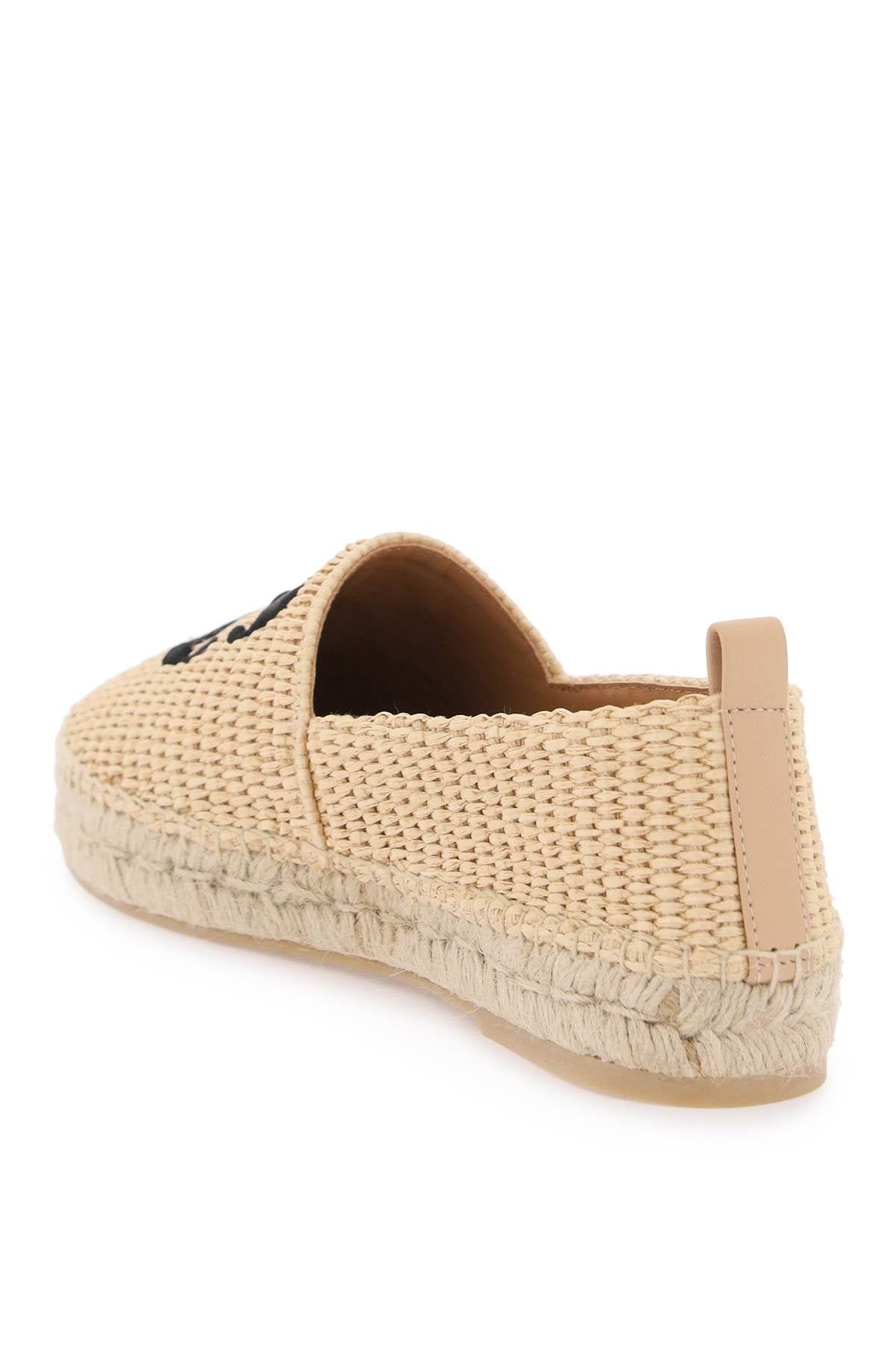 Off-white "raffia espadrilles